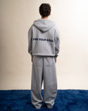 The Reset Zip in Heather Gray